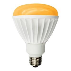 TCP 85W Equivalent BR30 Dimmable LED Light Bulb   Amber LED14E26BR30AMB