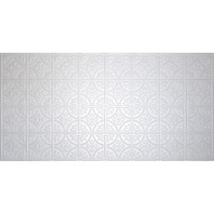 Global Specialty Products Dimensions Faux 2 ft. x 4 ft. Tin Style Ceiling and Wall Tiles in White 209