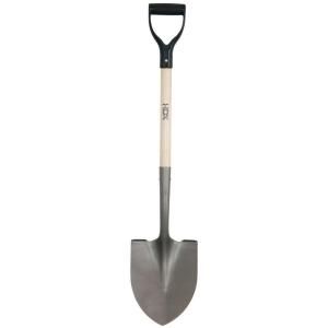 HDX 19.75 in. D Handle Wood Digging Shovel 2531300