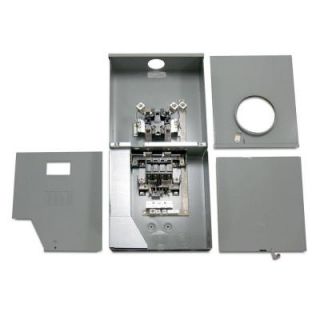 GE 150 Amp 4 Space 8 Circuit Outdoor Combination Main Breaker/Ringless Meter Socket Load Center TSMR415CSCUGP