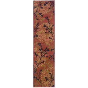 Home Decorators Collection Legacy Dappled Red 1 ft. 10 in. x 7 ft. 6 in. Runner 314881