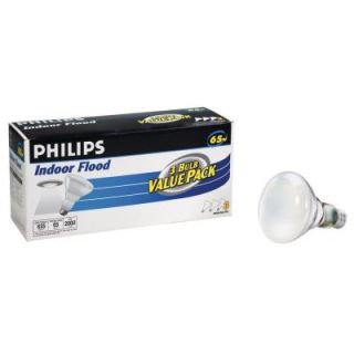 Philips 65 Watt Incandescent BR30 Indoor Flood Light Bulb (3 Pack) 429472
