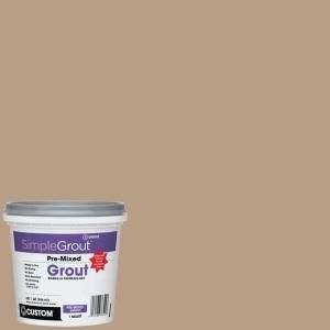 Custom Building Products SimpleGrout #380 Haystack 1 qt. Pre Mixed Grout PMG380QT