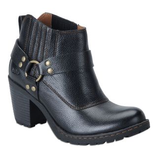 BOLO Mae Leather Ankle Boots, Black, Womens