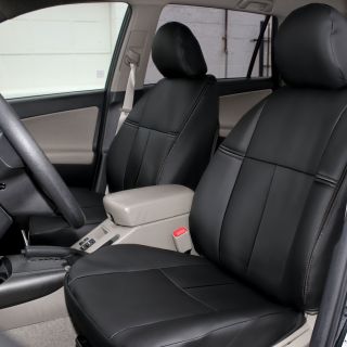 Fh Group Custom Fit Black Leatherette 2006 2010 Toyota Rav4 Seat Covers (front Set)