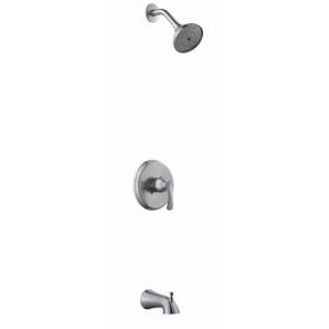 Glacier Bay Edgewood Single Handle Tub & Shower Faucet in Brushed Nickel 873 6104