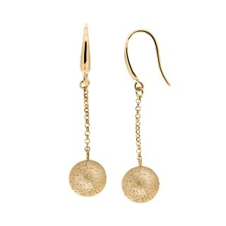 Charles Garnier 18K Gold Pebble Drop Earrings, Womens