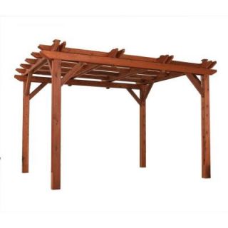 Handy Home Products Montego Bay 10 ft. x 12 ft. Pine Pergola 19924 0