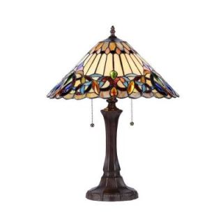 Chloe Lighting Ambrose 22 in. Tiffany Style Victorian Table Lamp with 16 in. Shade CH33318VI16 TL2