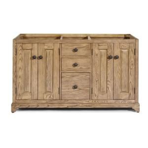 Pegasus Puritan 60 in. W x 21.5 in. D x 34 in. H Vanity Cabinet Only in Driftwood DISCONTINUED TRD PRTV 60DW