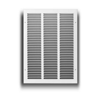 TruAire 12 in. x 14 in. White Return Air Grille H170 12X14