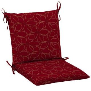 Hampton Bay Chili Stitch Floral Mid Back Outdoor Chair Cushion DISCONTINUED JC20552B 9D1