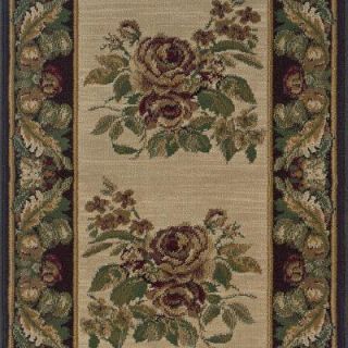 Natco Stratford Bouquet Beige 2 ft. 9 in. x Your Choice Length Roll Runner 8200BGWR