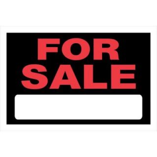 The Hillman Group 8 in. x 12 in. Plastic For Sale Sign 839928