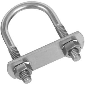 National Hardware 1/4 in. x 1 1/8 in. x 2 1/4 in. Stainless Steel U Bolt with Plate and Hex Nut 2193BC 132 U BOLT SS