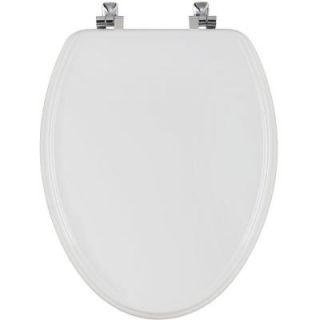 BEMIS STA TITE Elongated Closed Front Toilet Seat in White 1526CH 000