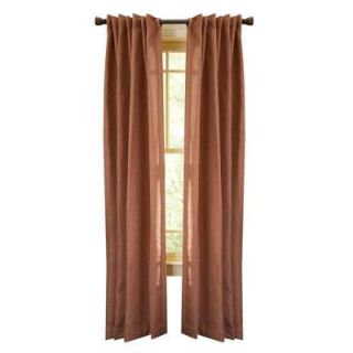 Martha Stewart Living Cinnamon Stick Thermal Tweed Back Tab Curtain, 63 in. Length 1621908