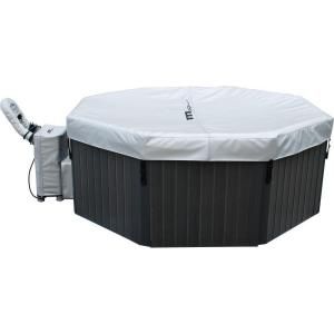 M Spa Super Tuscany 6 Person Portable Spa with Plastic Wood Spa Frame B 170