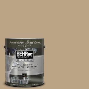 BEHR Premium Plus Ultra Home Decorators Collection 1 gal. #HDC CT 07 Country Cork Semi gloss Enamel Interior Paint 375401