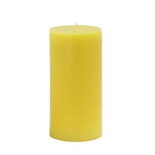Zest Candle 3 in. x 6 in. Yellow Pillar Candles Bulk (12 Case) CPZ 085_12