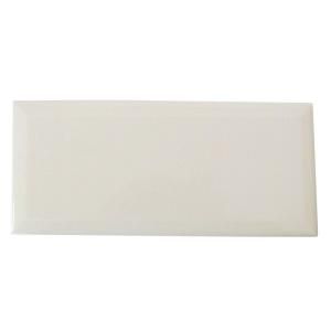 U.S. Ceramic Tile Bright Bone 4 1/4 in. x 10 in. Ceramic Beveled Edge Wall Tile (11.25 sq. ft. / case) U078 410 BV