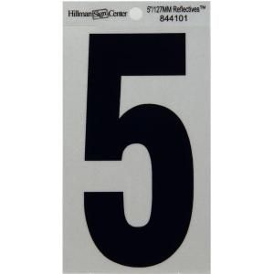The Hillman Group 5 in. Mylar Reflective Number 5 844101