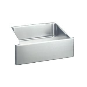 Elkay Lustertone Undermount Apronfront Stainless Steel 25x20 1/2x7 7/8 Single Bowl Kitchen Sink ELUHF2520