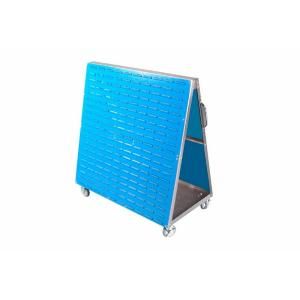 LocBoard 29 3/4 in. W Aluminum Frame Mobile Louvered Panel Cart, includes all necessary mounting hardware LPC 1