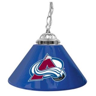 Trademark Global NHL Colorado Avalanche 14 in. Single Shade Hanging Lamp NHL1200 CA