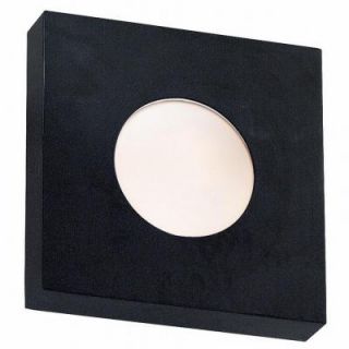 Kenroy Home Burst 1 Light 8 in. Small Square Black Wall Sconce 72825BL