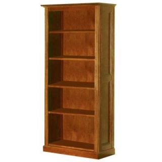 Home Decorators Collection Hamilton Honey Oak 6 Shelf Wide Bookcase 2649430580