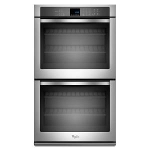 Whirlpool 27 in. Double Electric Wall Oven Self Cleaning in Stainless Steel WOD51EC7AS