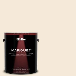 BEHR MARQUEE 1 gal. #1870 Linen White Flat Exterior Paint 445001