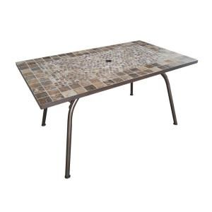 Home Styles Sundance Marble 55 in. x 31 in. Rectangular Patio Dining Table 5608 31