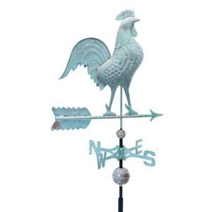 Whitehall Products Verdigris 48 In. Rooster Copper Weathervane 45032
