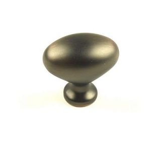 Century 1 3/8 in. Antique Bronze With Copper Oval Cabinet Knob 27117 AZC