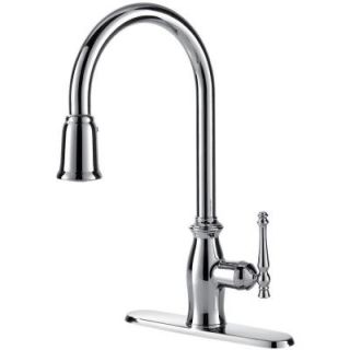 Fontaine Giordana Single Handle Pull Down Sprayer Kitchen Faucet in Chrome MFF GDAK3 CP