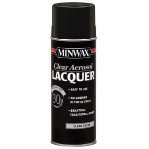 Minwax 12.25 oz. Satin Clear Brushing Lacquer Aerosol Spray 15210
