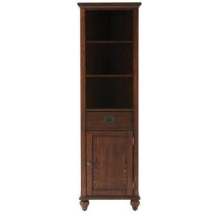 Home Decorators Collection Marlo 65 in. H x 20 in. W Linen Cabinet in Dark Walnut 1595400890
