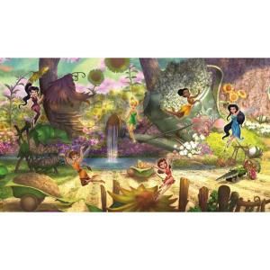 RoomMates 72 in. x 126 in. Disney Fairies Pixie Hollow Ultra Strippable Wall Mural JL1279M