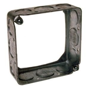 Raco 4 in. Square Extension Ring 1 1/2 in. Deep Eight 1/2 in. and Four 3/4 in. Knockouts 8203