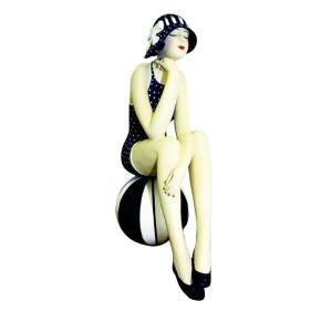 Home Decorators Collection 14 in. H Bathing Beauty on Ball 1931000320