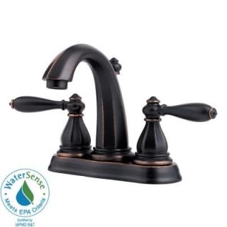 Pfister Portola 4 in. 2 Handle High Arc Bathroom Faucet in Tuscan Bronze GT48 RP0Y