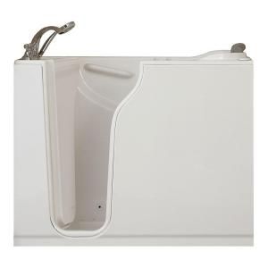 American Standard 4.33 ft. Left Hand Drain Walk In Whirlpool Tub in White DISCONTINUED 3052.100.CLW