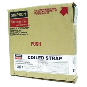 Simpson Strong Tie CS18 R 18 Gauge 25 ft. Coiled Strap CS18 R