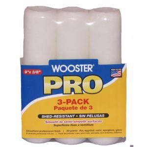 Wooster Pro 9 in. x 3/8 in. High Density Woven Roller Cover (3 Pack) 0HR4810090