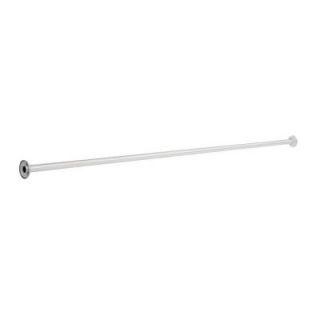 Franklin Brass 5 ft. Shower Rod with Steel Flanges in Aluminum DISCONTINUED 177 5