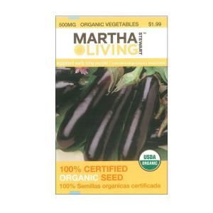 Martha Stewart Living 500 mg Eggplant Early Long Purple Seed 3914