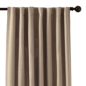 Home Decorators Collection Taupe Room Darkening Back Tab Curtain, 84 in. Length 1623969