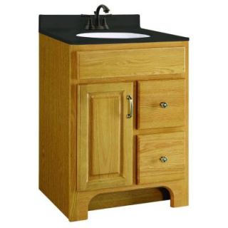Design House Richland 24 in. W x 18 in. D Vanity Cabinet Only Unassembled in Nutmeg Oak 541128